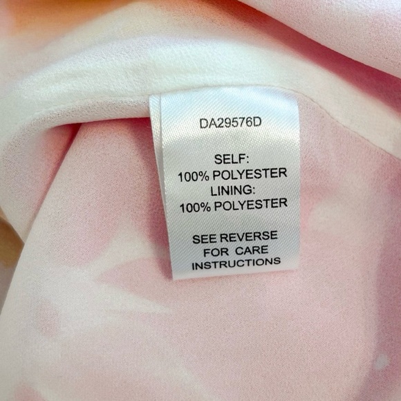 Aakaa Women’s Twist Front Colorful Abstract Floral Mini Dress, Size Medium - Picture 9 of 10